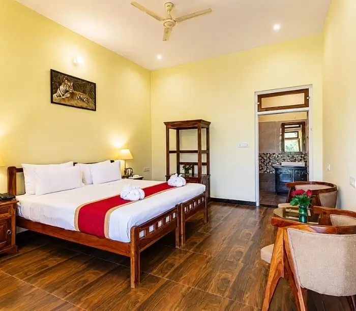 Super Deluxe room at Jungle Cave Resort Ranthambore